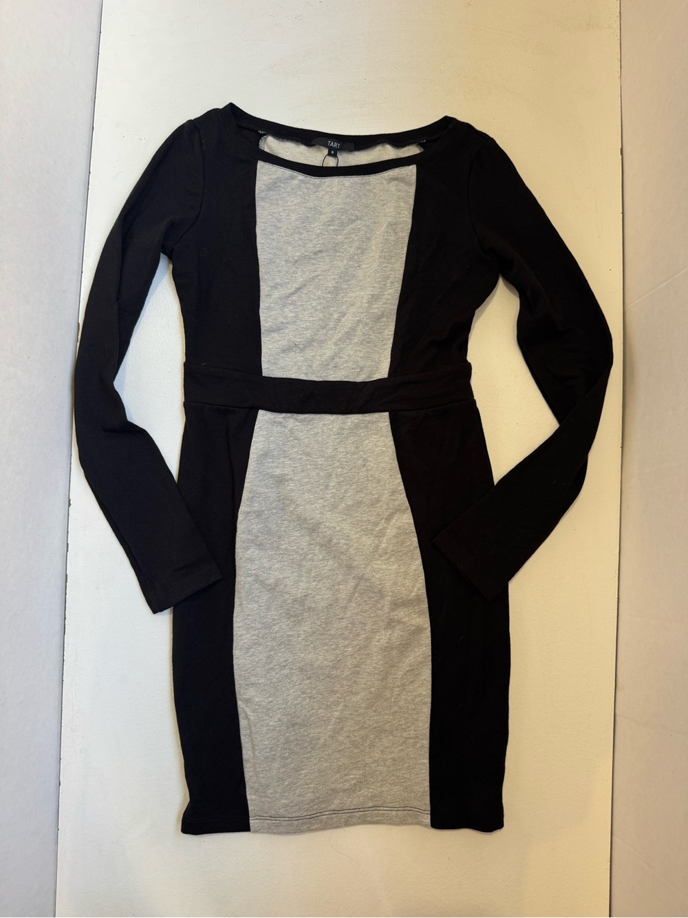 Tart Grey long sleeve dress colorblock size small
